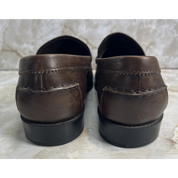 Tod\'s Buckle Loafers Shoes Men\'s Size 11 Brown Leather Dress City Italy main image 7